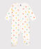 Pyjama bébé en coton cœurs blanc MARSHMALLOW/blanc MULTICO