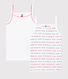 Lot de 2 chemises à bretelles Petit Bateau Je t'aime petite fille