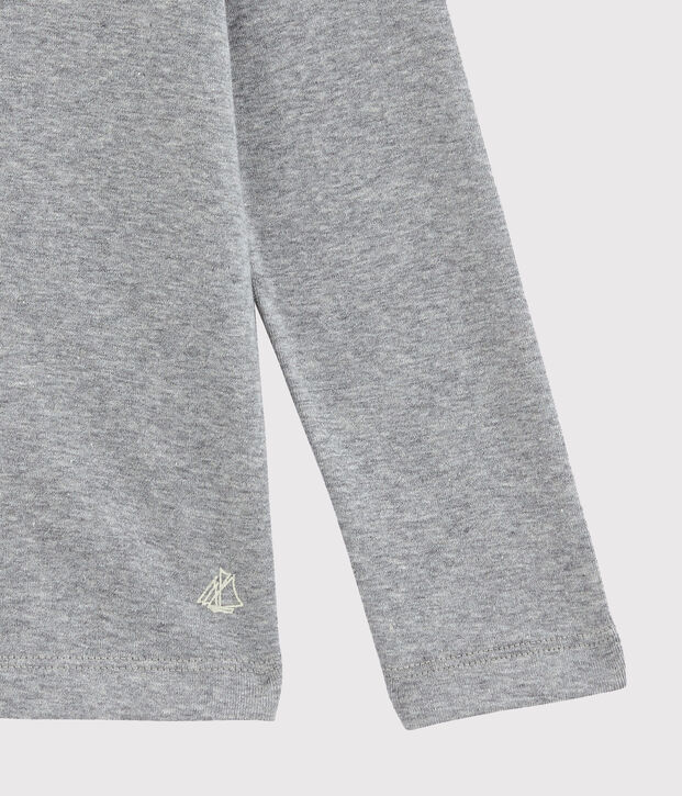 Sous pull uni enfant mixte gris