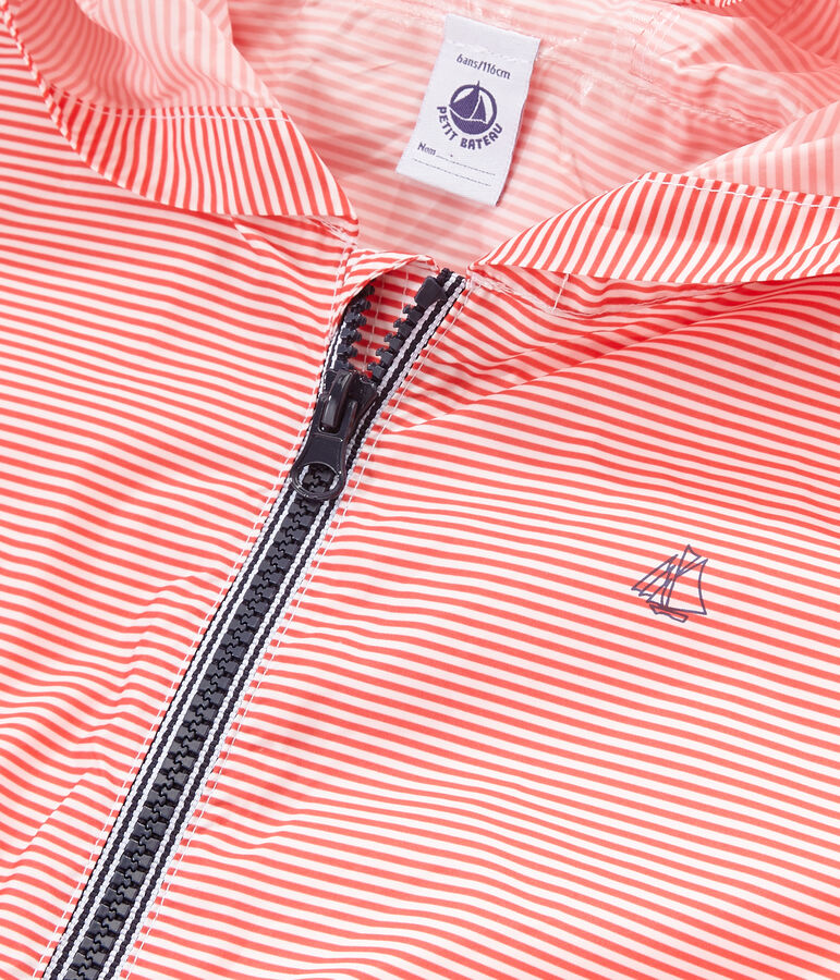 Coupe vent enfant mixte rose/blanc