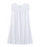 Chemise de nuit petite fille en coton fin blanc ECUME