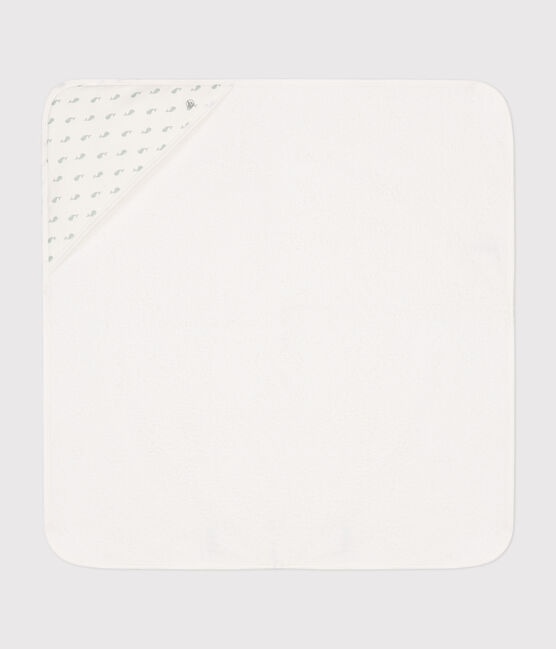 Carré de bain bébé blanc MARSHMALLOW/ HERBIER