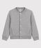 Cardigan en tubique matelassé enfant garçon gris SUBWAY CHINE