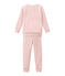 Pyjama petite fille en bouclette éponge grattée extra chaude rose JOLI