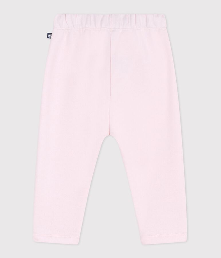 Pantalon de jogging b&eacute;b&eacute; en coton uni rose BARELY