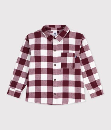 Chemise enfant en coton à carreaux