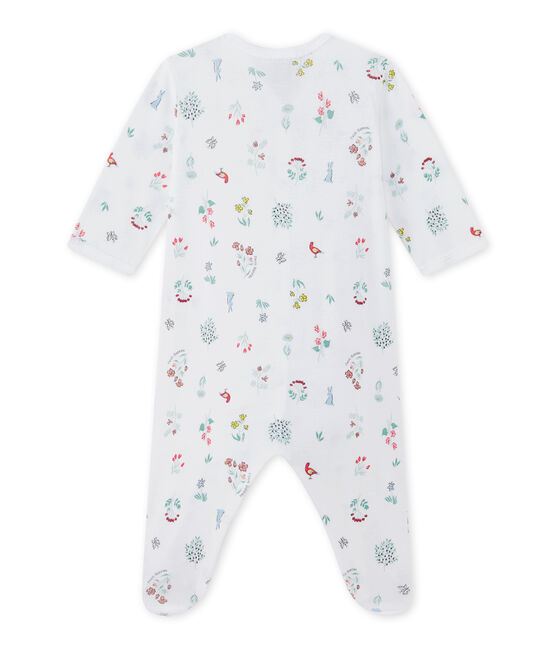 Dors bien bébé fille imprimé blanc ECUME/blanc MULTICO