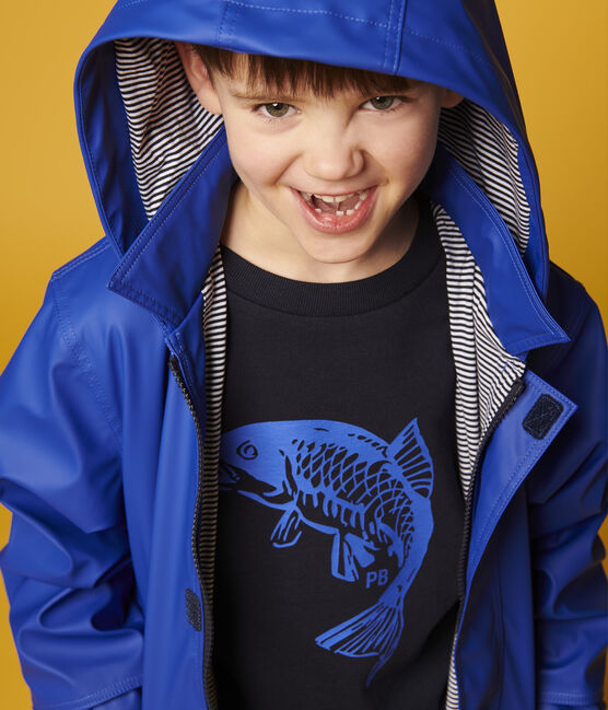 Sweatshirt en molleton enfant garçon bleu SMOKING
