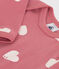 Body manches longues en coton bébé rose ROSEWOOD/ MARSHMALLOW