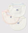 Lot de 3 bavoirs bébé en coton biologique variante 2