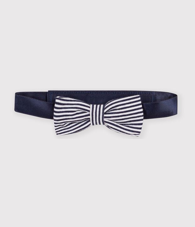 N&oelig;ud papillon enfant gar&ccedil;on bleu/blanc