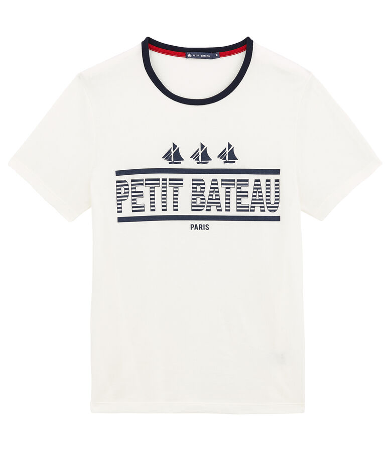 Tee-shirt manches courtes unisex blanc MARSHMALLOW