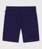 Bermuda short enfant en coton uni bleu SOIR