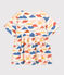 Robe à imprimé manches longues en tubique enfant fille blanc AVALANCHE/ MULTICO