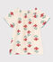 Blouse fleurie en gaze de coton enfant fille blanc AVALANCHE/ MULTICO