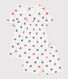 Pyjama short enfant en coton imprimé cœurs