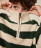 Pull col camionneur en coton enfant garçon vert PALMERAIE/ AVALANCHE