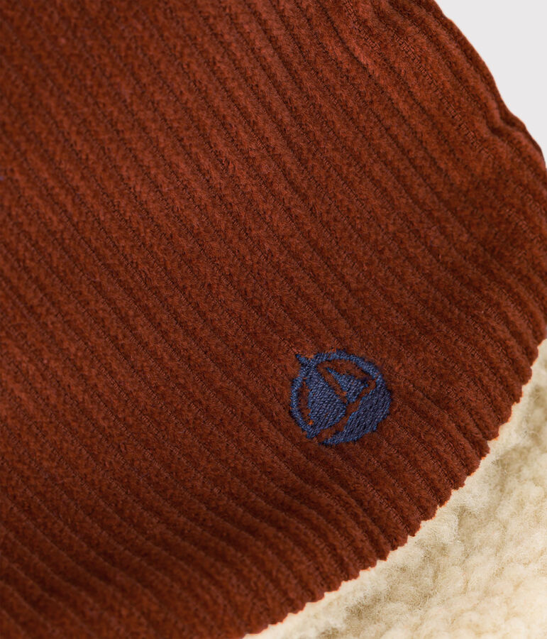 Chapka enfant gar&ccedil;on-fille marron/&eacute;cru