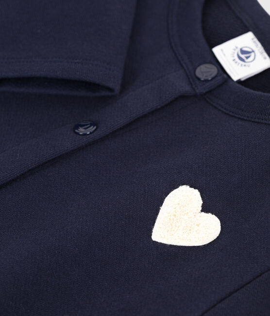 Cardigan en molleton enfant fille bleu SMOKING