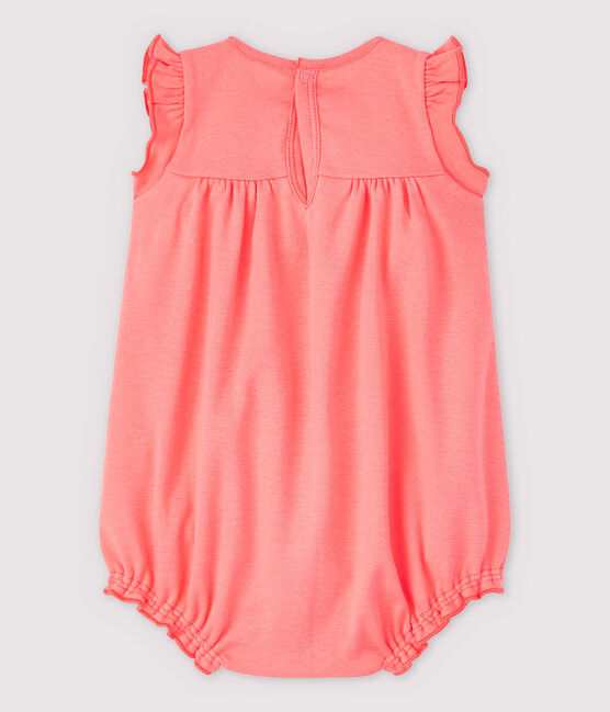 Combicourt pepsi bébé en coton biologique orange PEACHY
