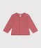 Cardigan en molleton bébé rose ROSEWOOD