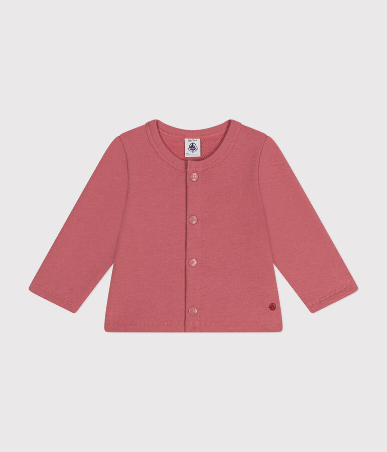 Cardigan en molleton b&eacute;b&eacute; rose ROSEWOOD