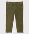Pantalon en velours bébé. vert MILITARY