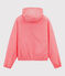 Coupe-vent court mixte rose GROSEILLER/blanc MARSHMALLOW