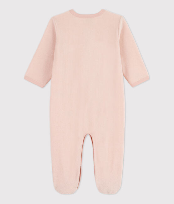 Pyjama bébé en bouclette éponge rose SALINE