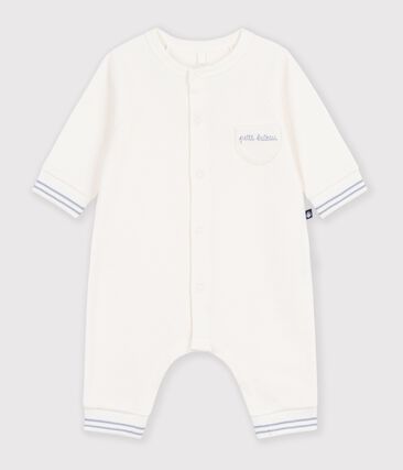 Combinaison bébé en coton uni