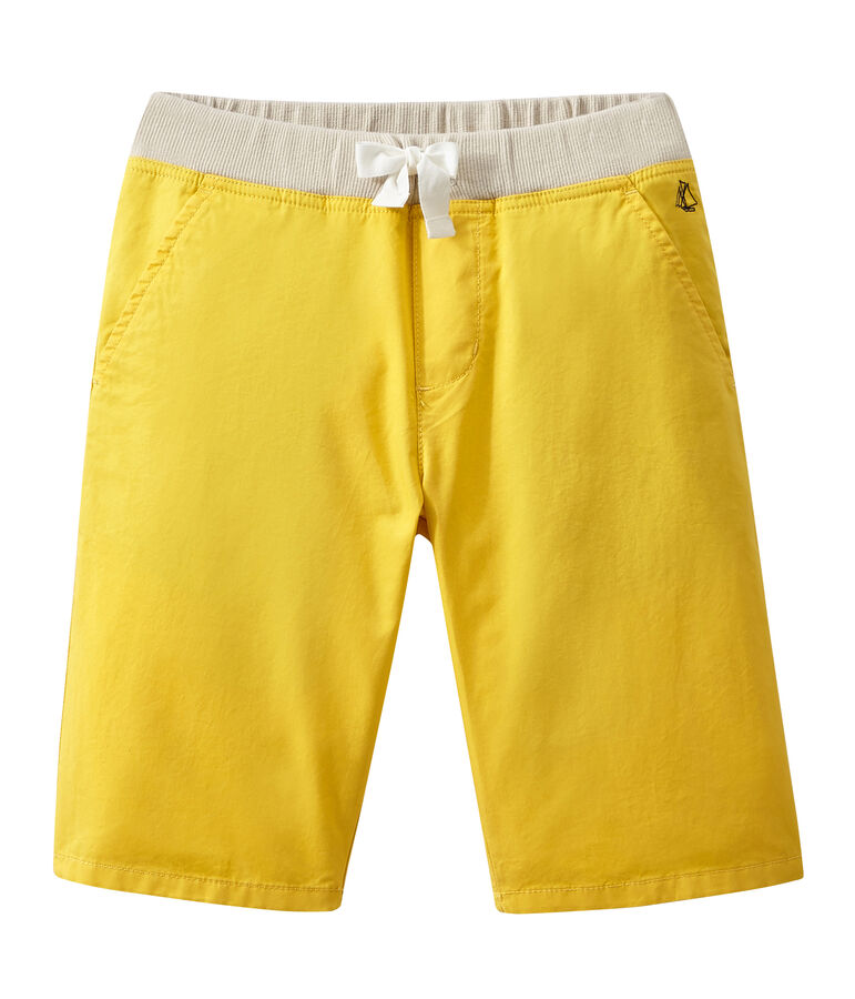 Short gar&ccedil;on jaune Ble