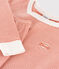 Pyjama ajusté milleraies en coton enfant rose BRANDY/blanc MARSHMALLOW