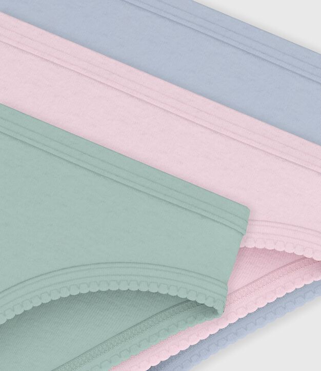Lot de culottes enfant en coton uni multicouleur