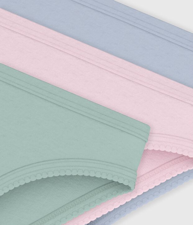 Lot de culottes enfant en coton uni multicouleur