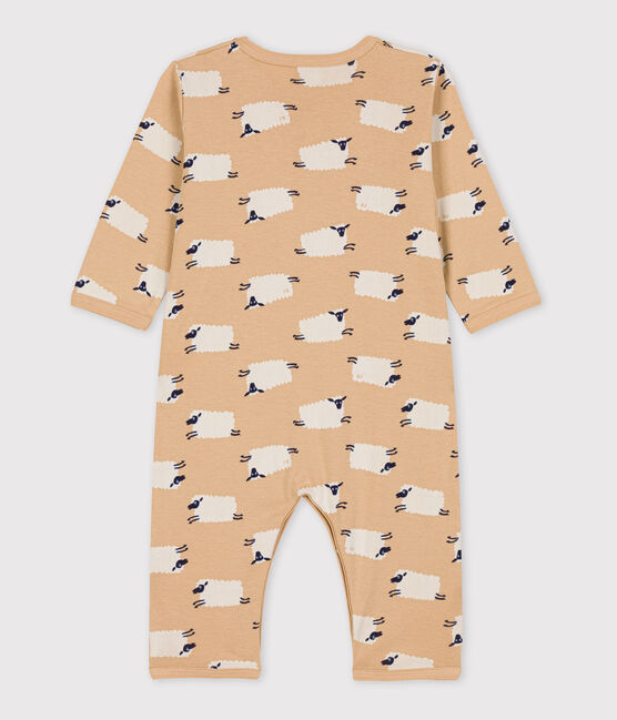 Dors-bien sans pieds mouton bébé en coton TRENCH/ MULTICO