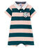 Combicourt polo b&eacute;b&eacute; gar&ccedil;on ray&eacute; vert/rose