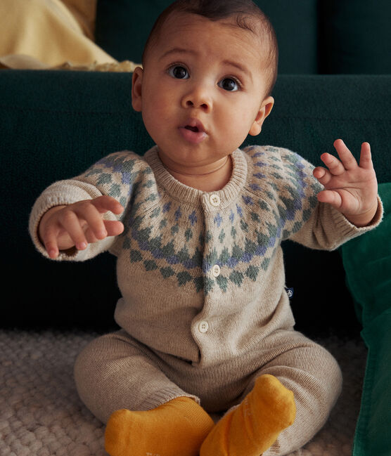Ensemble 2 pièces en tricot bébé blanc AVALANCHE/ MULTICO
