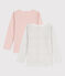 Lot de 2 tee-shirts manches longues petite fille en coton variante 1