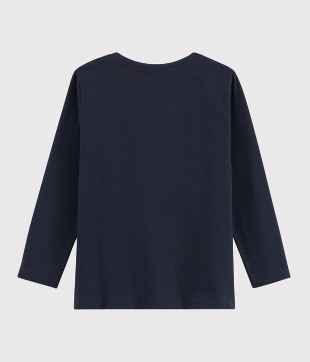 Tee-shirt s&eacute;rigraphi&eacute; enfant gar&ccedil;on bleu