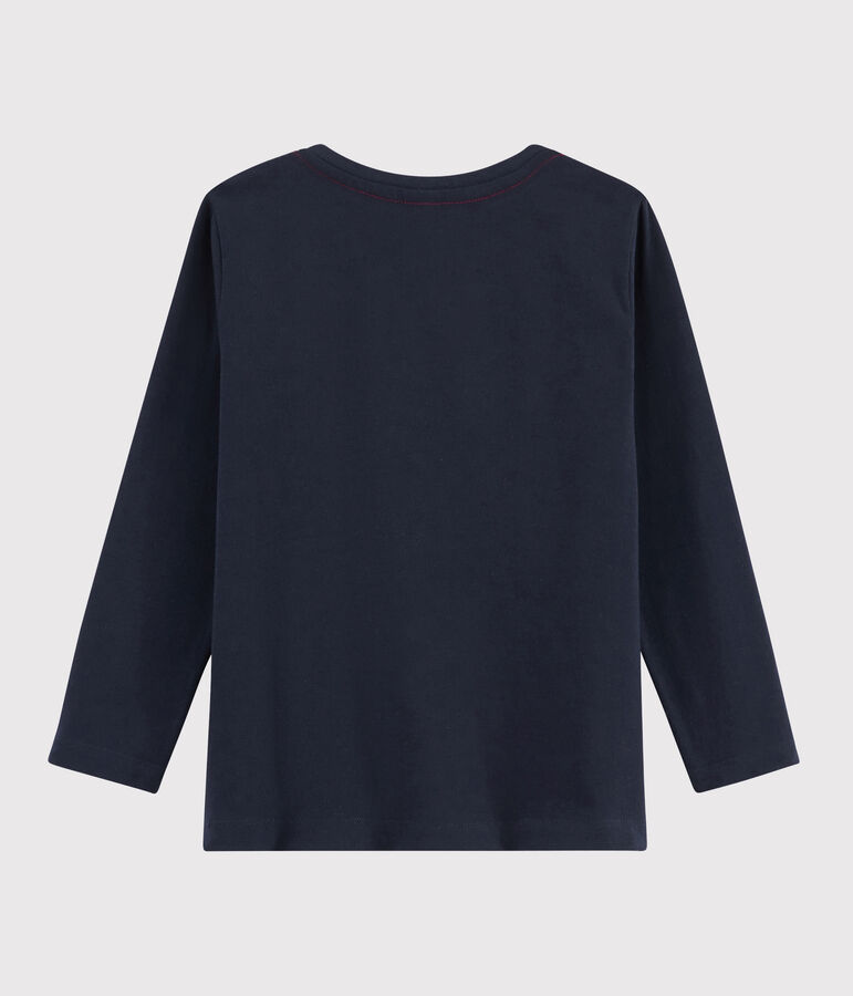 Tee-shirt s&eacute;rigraphi&eacute; enfant gar&ccedil;on bleu SMOKING