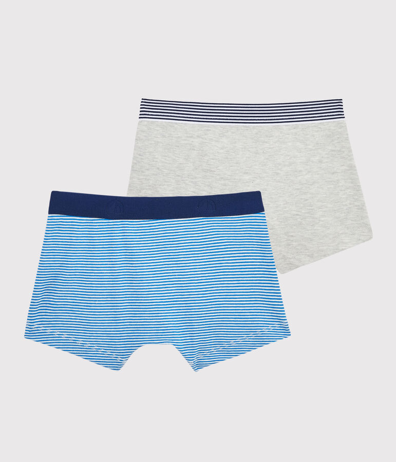 Lot de 2 boxers milleraies petit gar&ccedil;on multicouleur