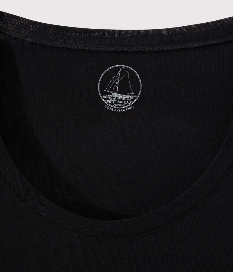 T-shirt c&ocirc;te l&eacute;g&egrave;re Femme noir NOIR