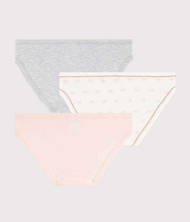 Lot de 3 culottes imprim&eacute; chat petite fille multicouleur