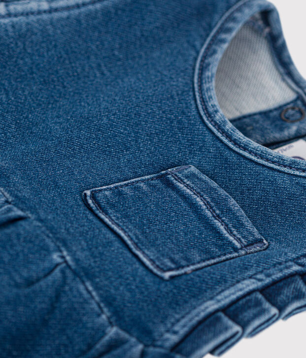 Robe en denim &eacute;coreponsable b&eacute;b&eacute; bleu