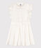Robe sans manche en seersucker enfant fille blanc MARSHMALLOW