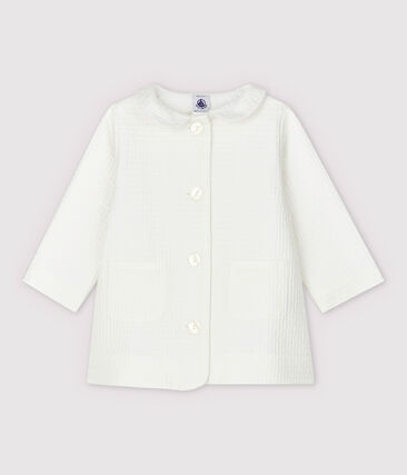 Veste cérémonie en chaîne et trame bébé fille