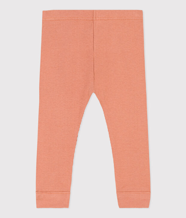 Legging en coton b&eacute;b&eacute; rose