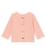 Cardigan bébé fille en coton/lin