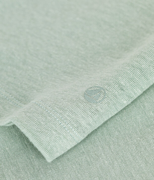 Tee-shirt en lin femme vert