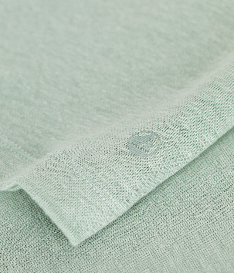 Tee-shirt en lin femme vert HERBIER